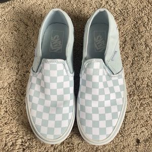 Blue Checkered Vans